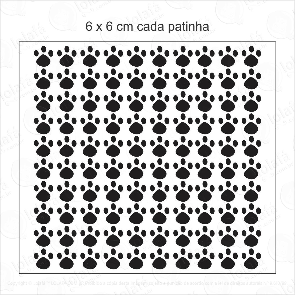 80 adesivos patinha pegadas de coelho mod:1150