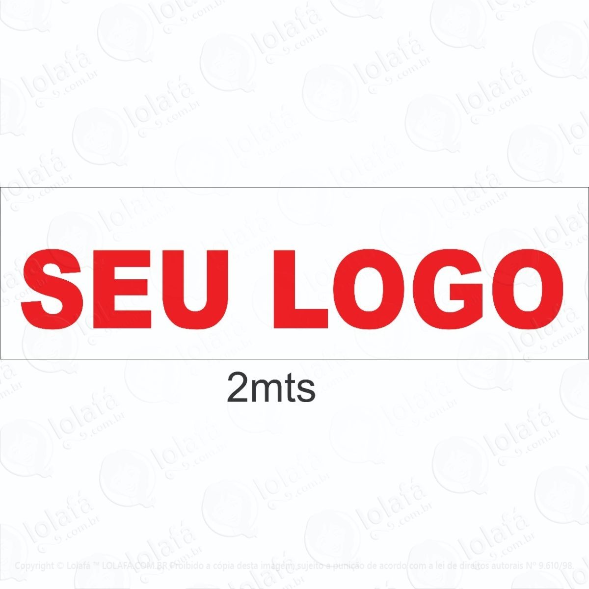 adesivo decorativo 1 logo tipos medida  2metros 2 cores mod:1224