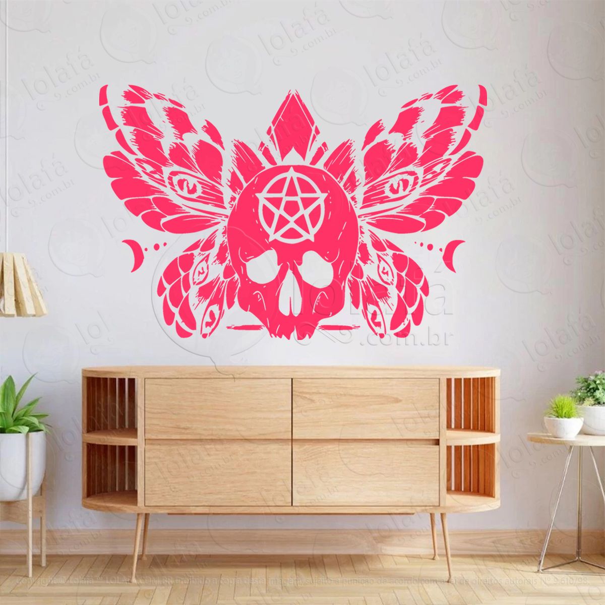 borboleta mágica da wicca magic butterfly adesivo de parede decorativo para casa, sala, quarto, vidro e altar ocultista - mod:29