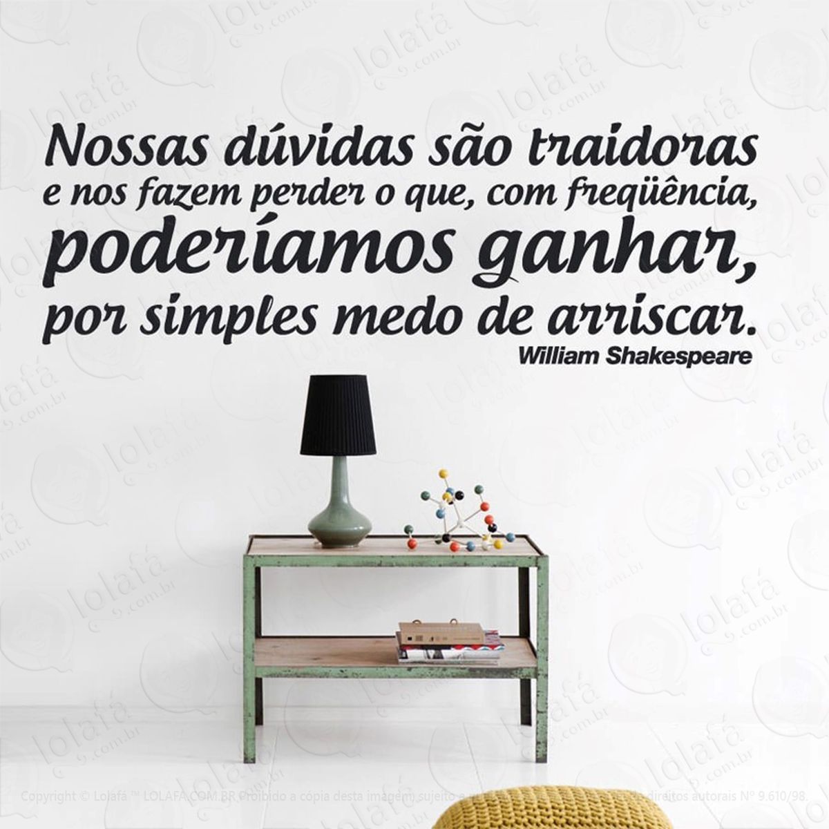 nossas dúvidas adesivo de parede frase personalizada para sala, quarto, porta e vidro - mod:62