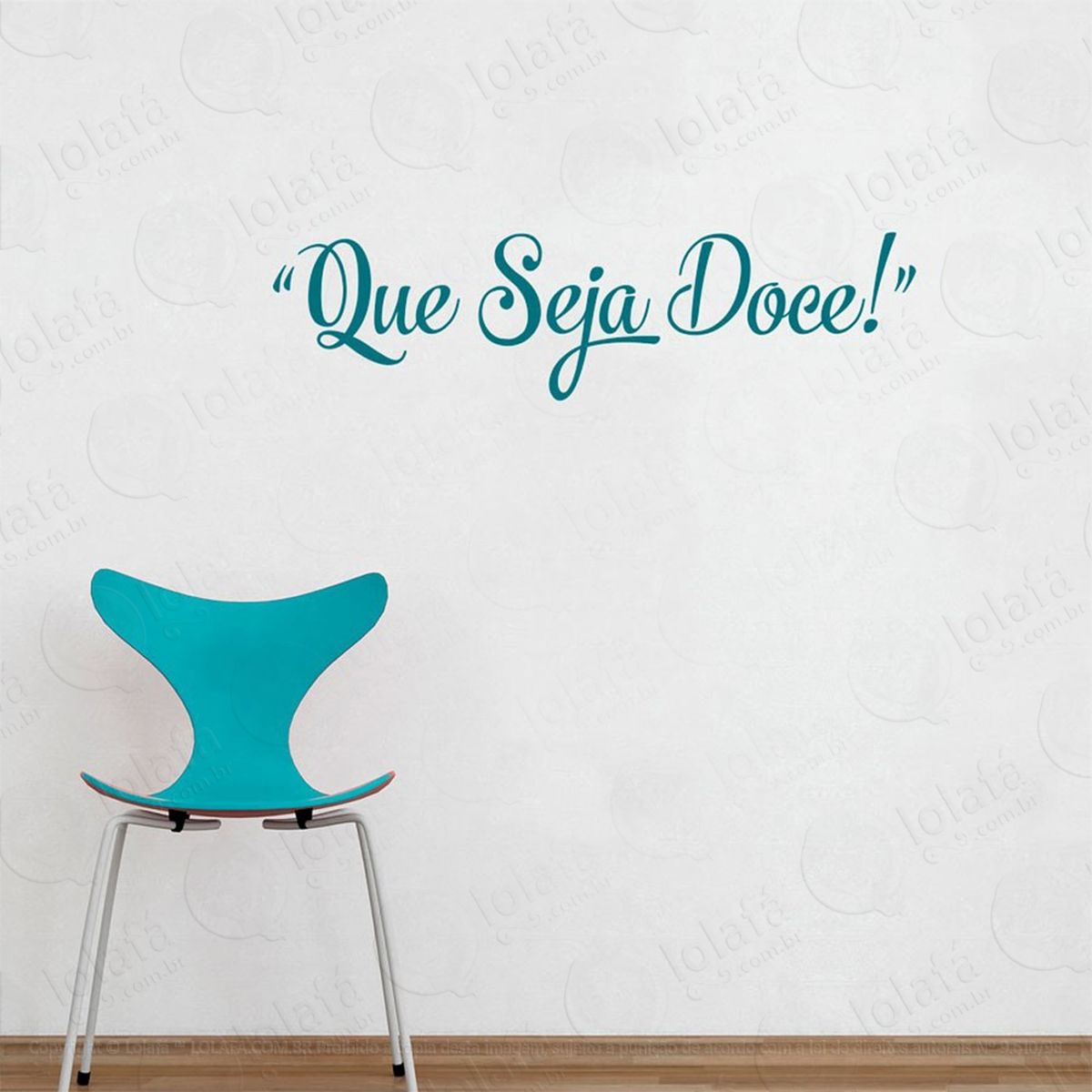 que seja doce adesivo de parede frase personalizada para sala, quarto, porta e vidro - mod:246