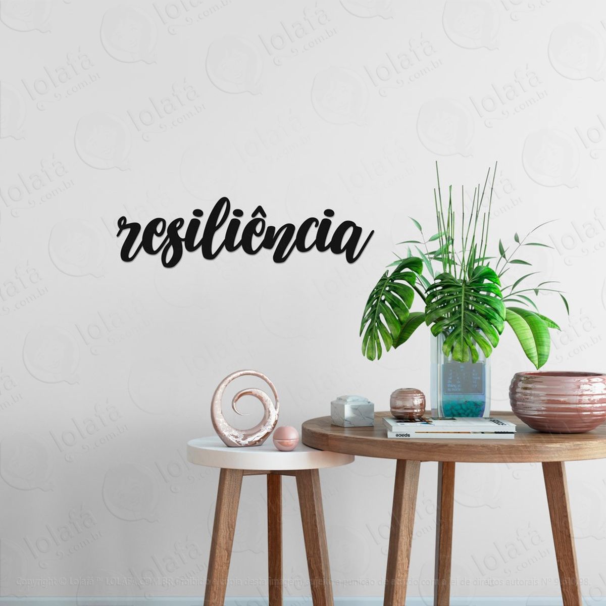 resiliência adesivo de parede frase personalizada para sala, quarto, porta e vidro - mod:267