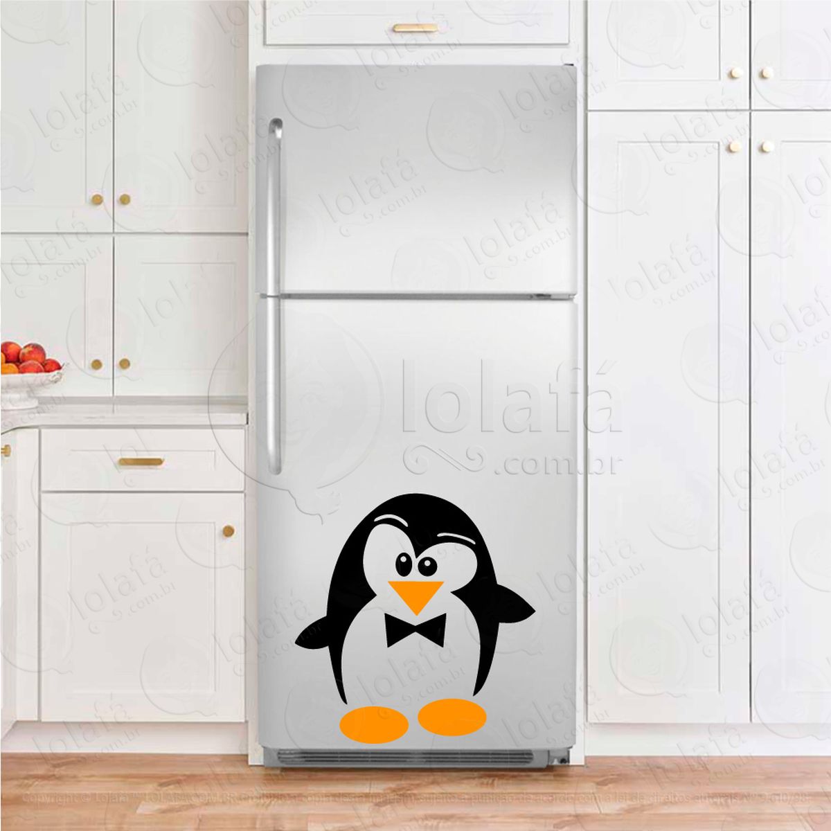 pinguim adesivo para geladeira e frigobar - mod:22