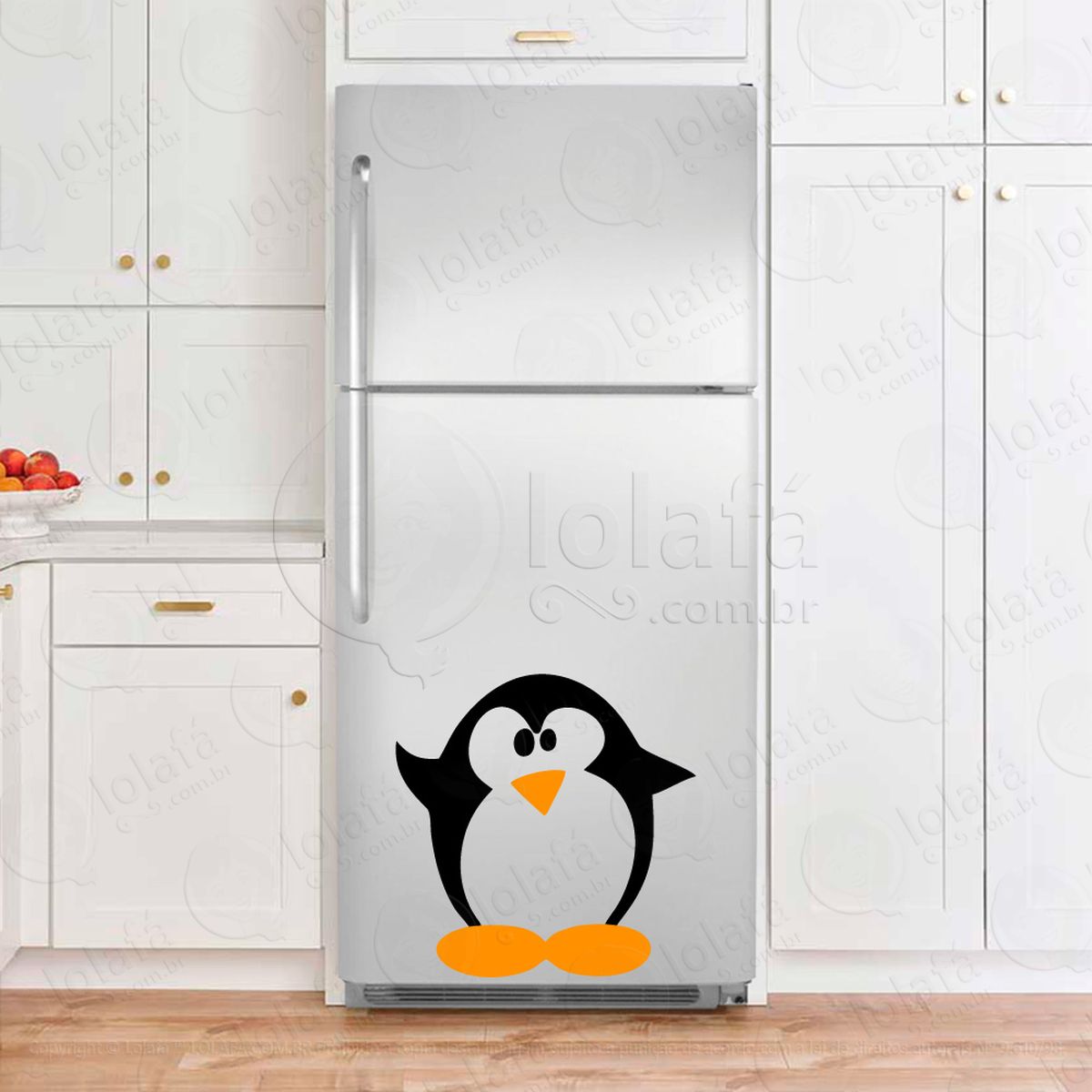 pinguim adesivo para geladeira e frigobar - mod:32