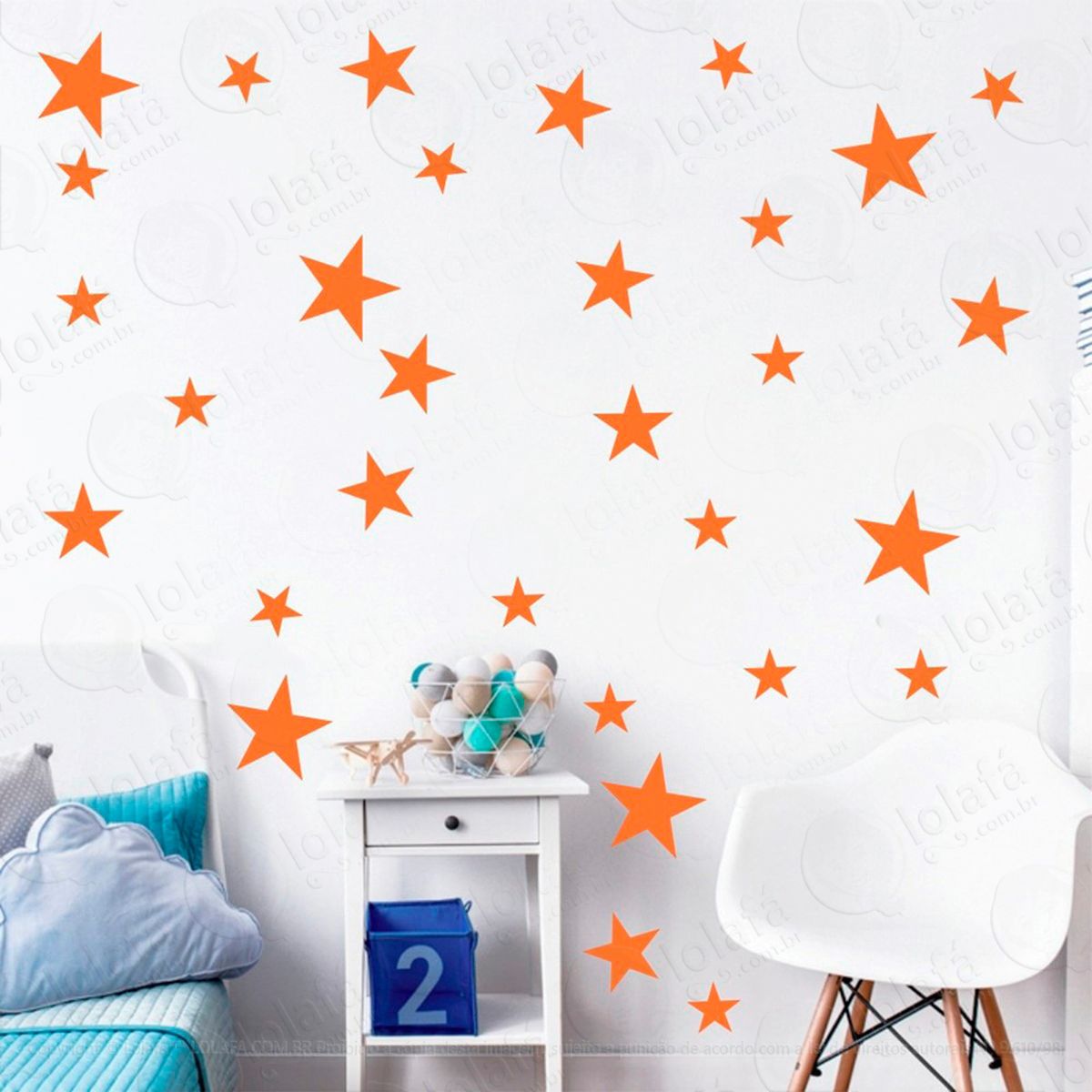 adesivos estrelas 148 peças adesivos para quarto de bebê infantil - mod:910