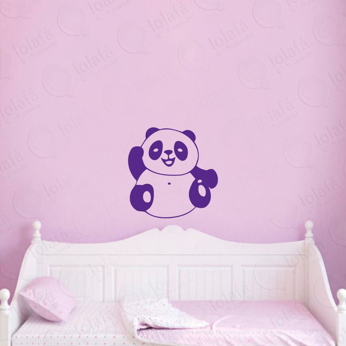 urso adesivo de parede infantil para quarto - mod:42