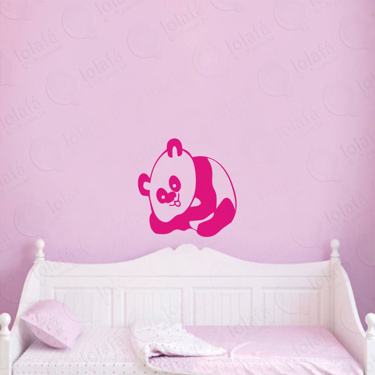 urso adesivo de parede infantil para quarto - mod:43