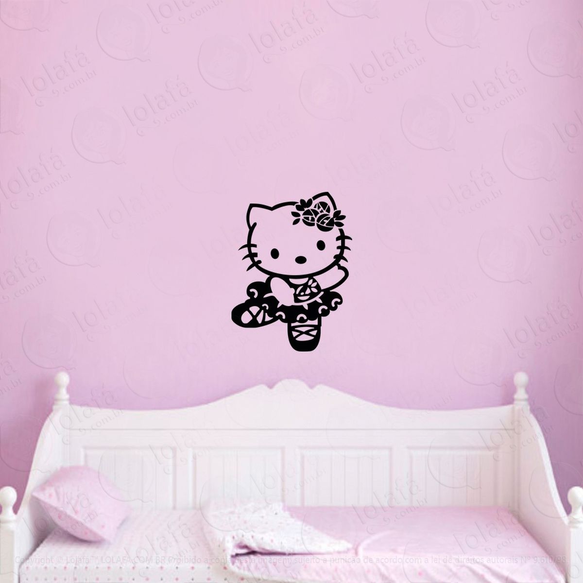 hello kitty adesivo de parede infantil para quarto - mod:126