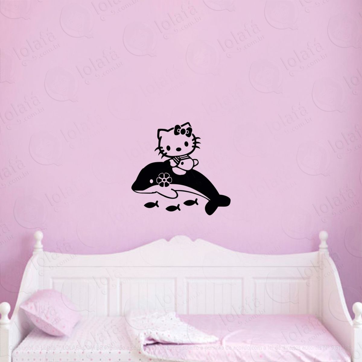 hello kitty adesivo de parede infantil para quarto - mod:128