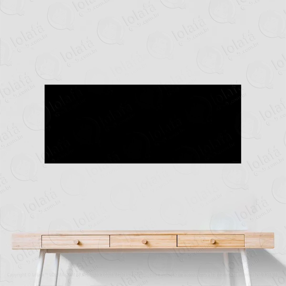 metro adesivo lousa quadro negro de parede para escrever com giz - mod:1