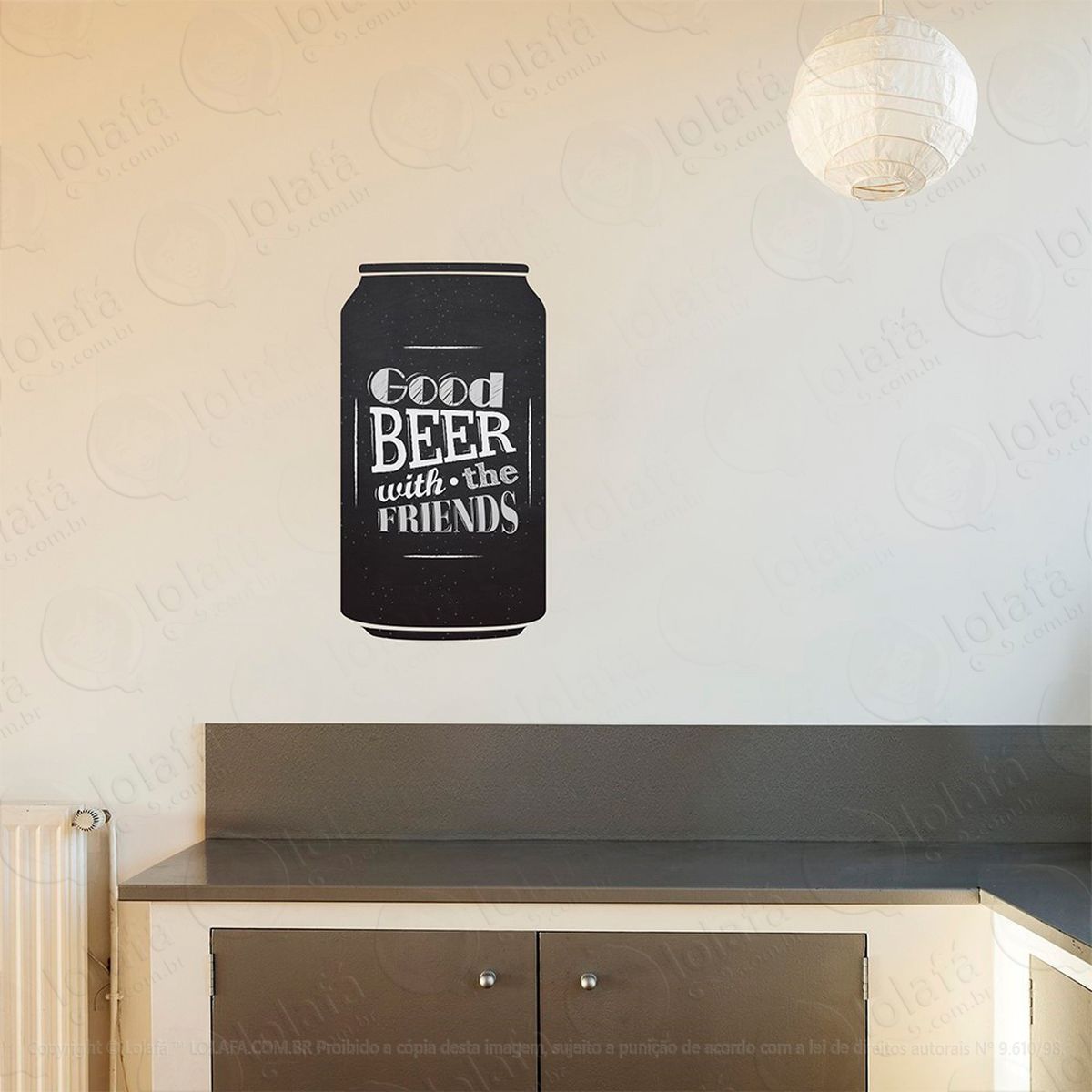 cerveja adesivo lousa quadro negro de parede para escrever com giz - mod:127
