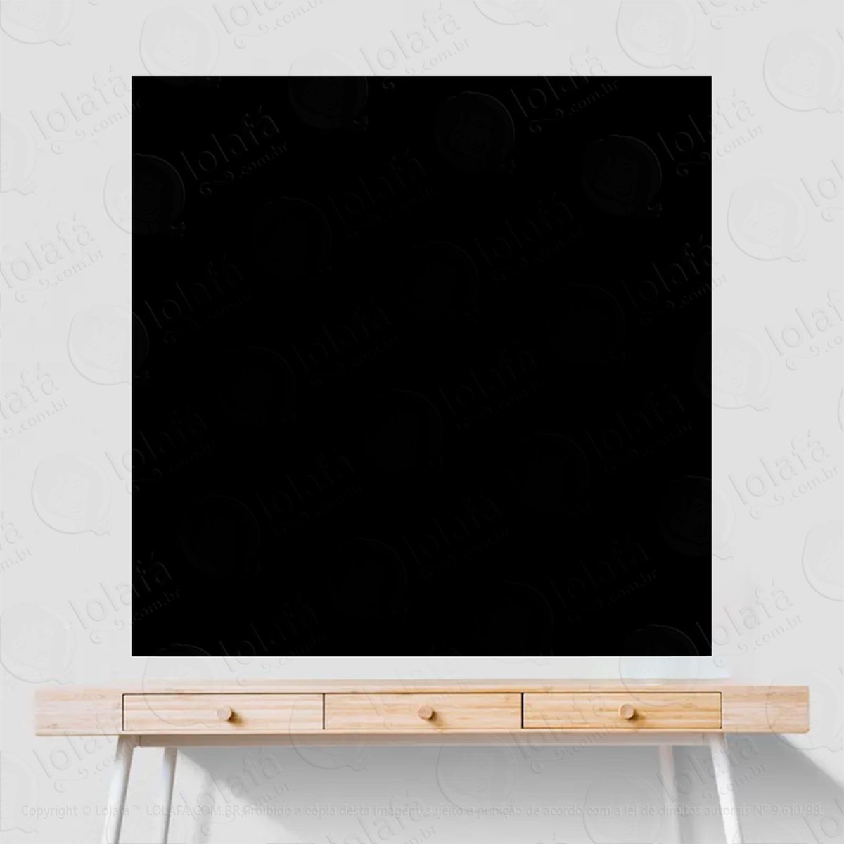 metro adesivo lousa quadro negro de parede para escrever com giz - mod:272