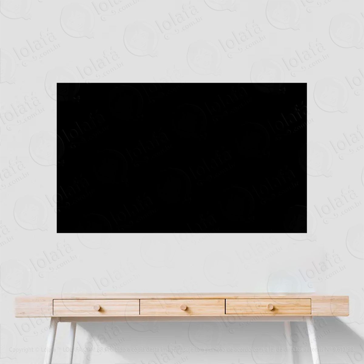 metro adesivo lousa quadro negro de parede para escrever com giz - mod:323