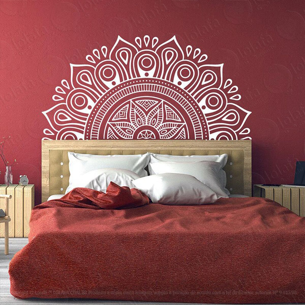 mandala da resiliência adesivo de parede decorativo para casa, quarto, sala e vidro - mod:38