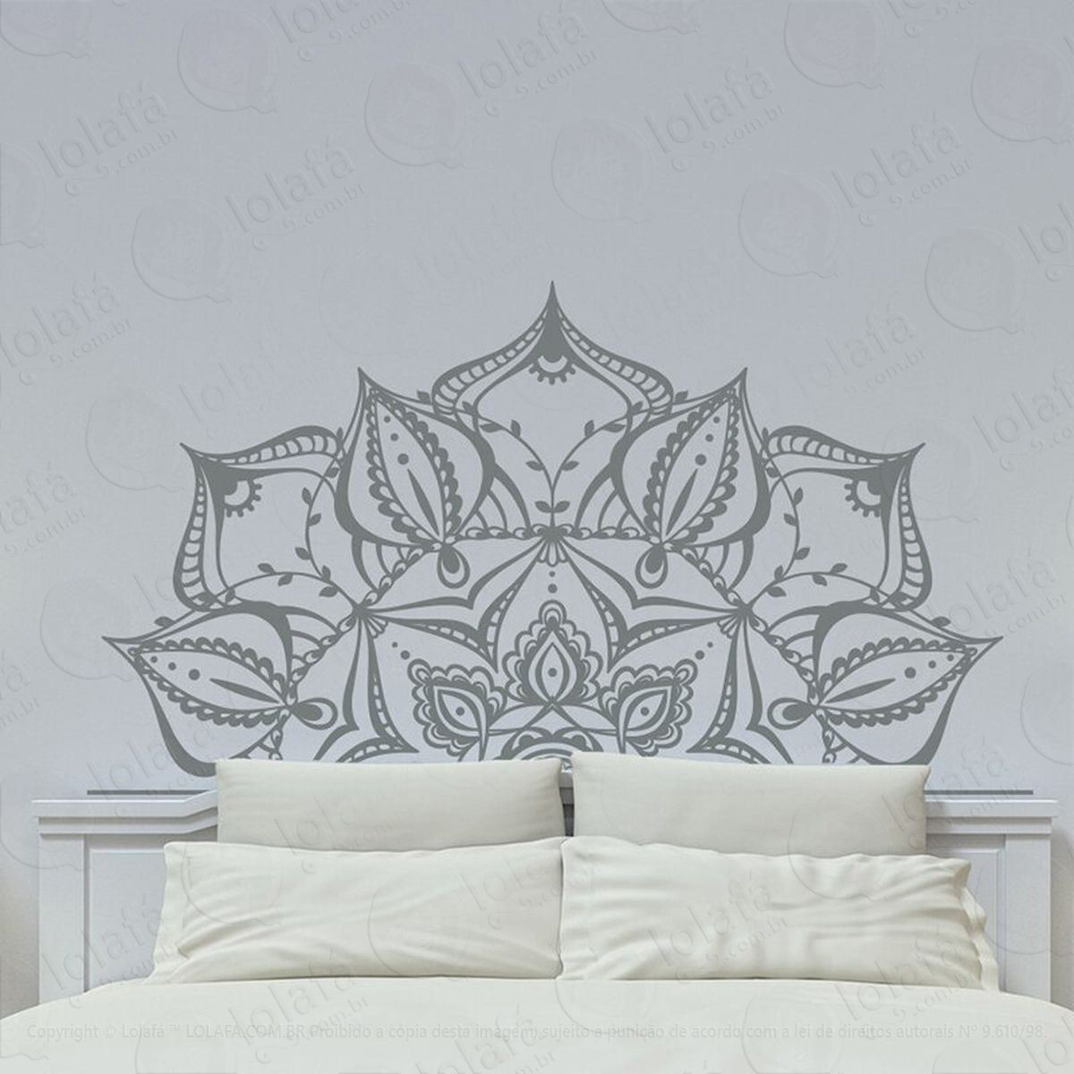 mandala para atrair o amor verdadeiro adesivo de parede decorativo para casa, quarto, sala e vidro - mod:111