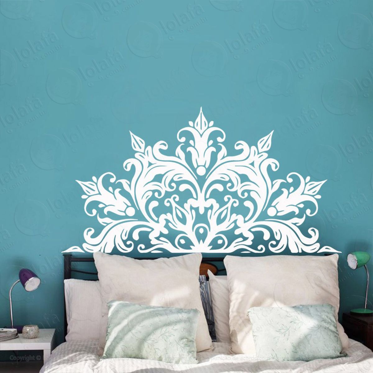 mandala para atrair o amor adesivo de parede decorativo para casa, quarto, sala e vidro - mod:131