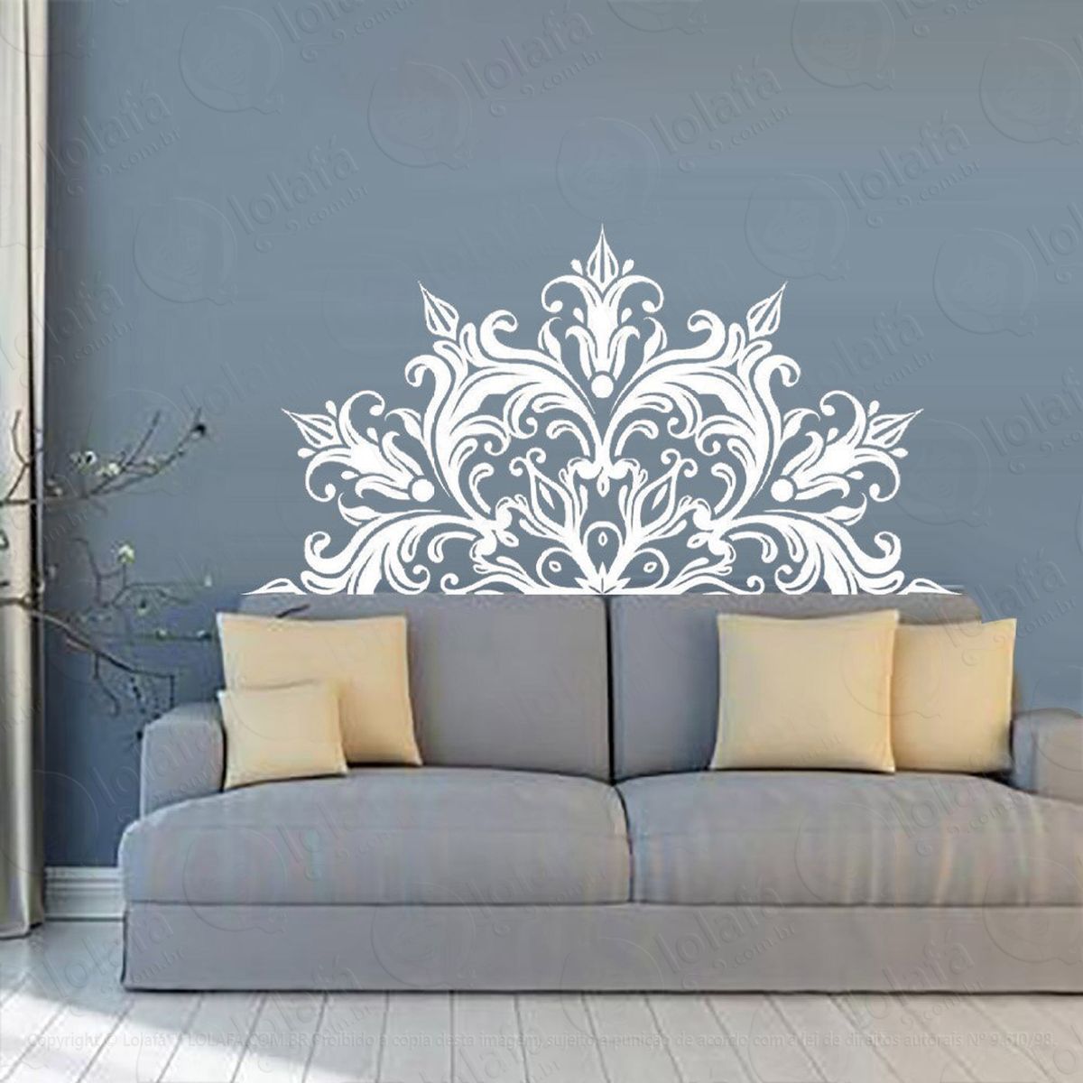 mandala para atrair o amor adesivo de parede decorativo para casa, quarto, sala e vidro - mod:176