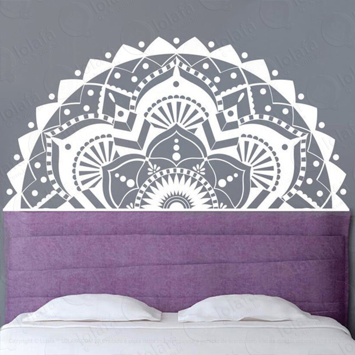 mandala para atrair o amor verdadeiro adesivo de parede decorativo para casa, quarto, sala e vidro - mod:217