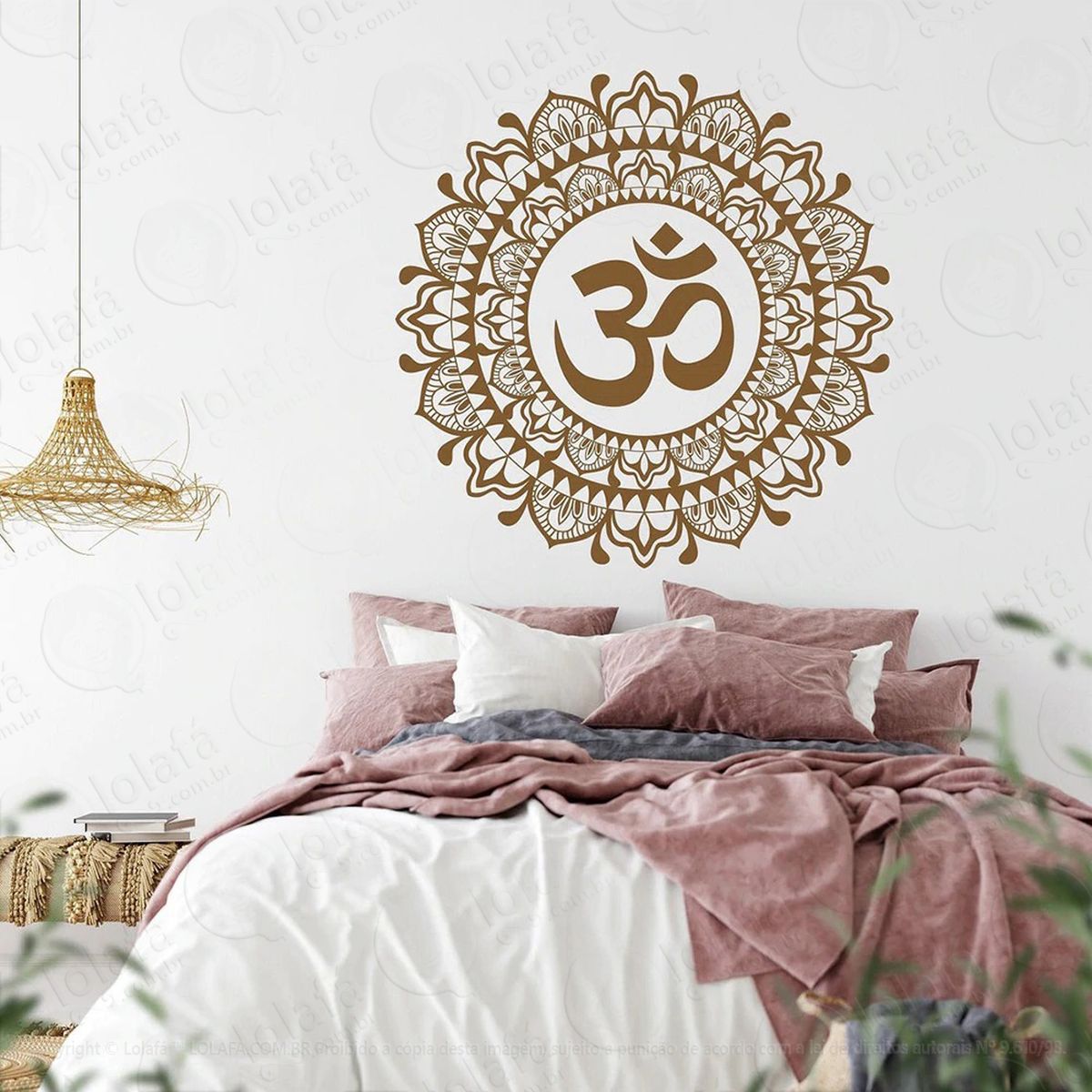 mandala para cultivar o equilíbrio adesivo de parede decorativo para casa, quarto, sala e vidro - mod:297