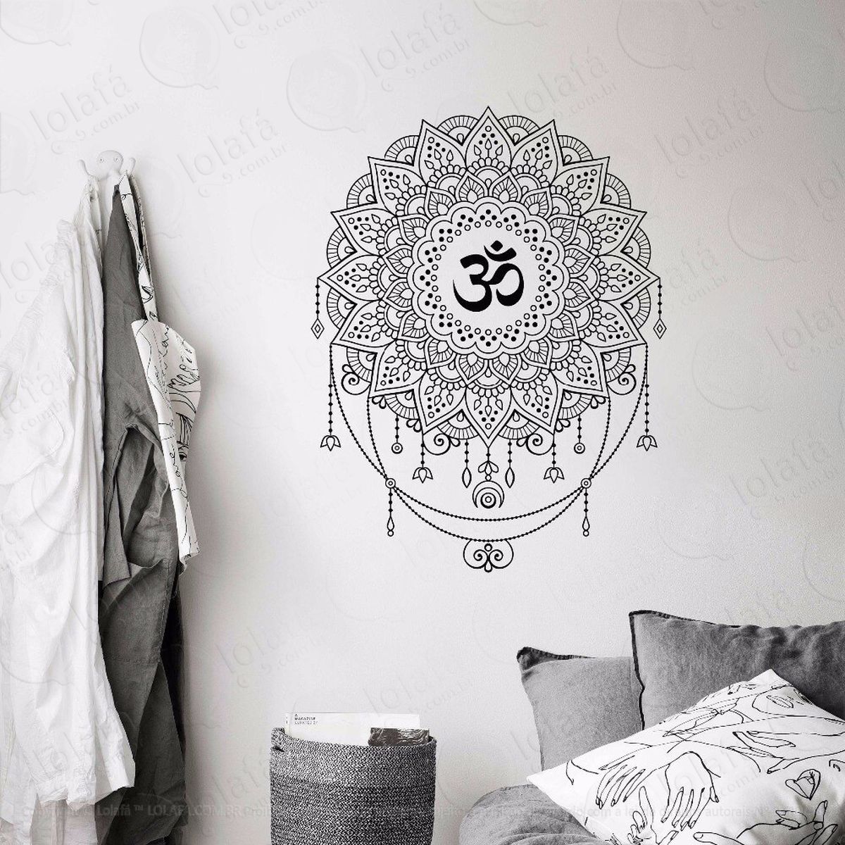 mandala para cultivar a essência da vida adesivo de parede decorativo para casa, quarto, sala e vidro - mod:447