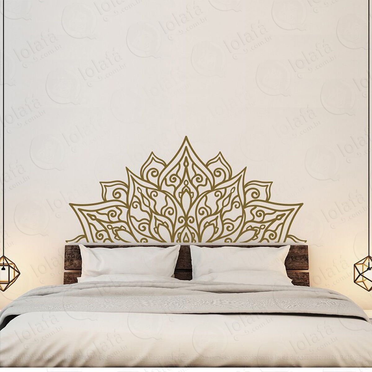 mandala para cultivar bons pensamentos adesivo de parede decorativo para casa, quarto, sala e vidro - mod:483