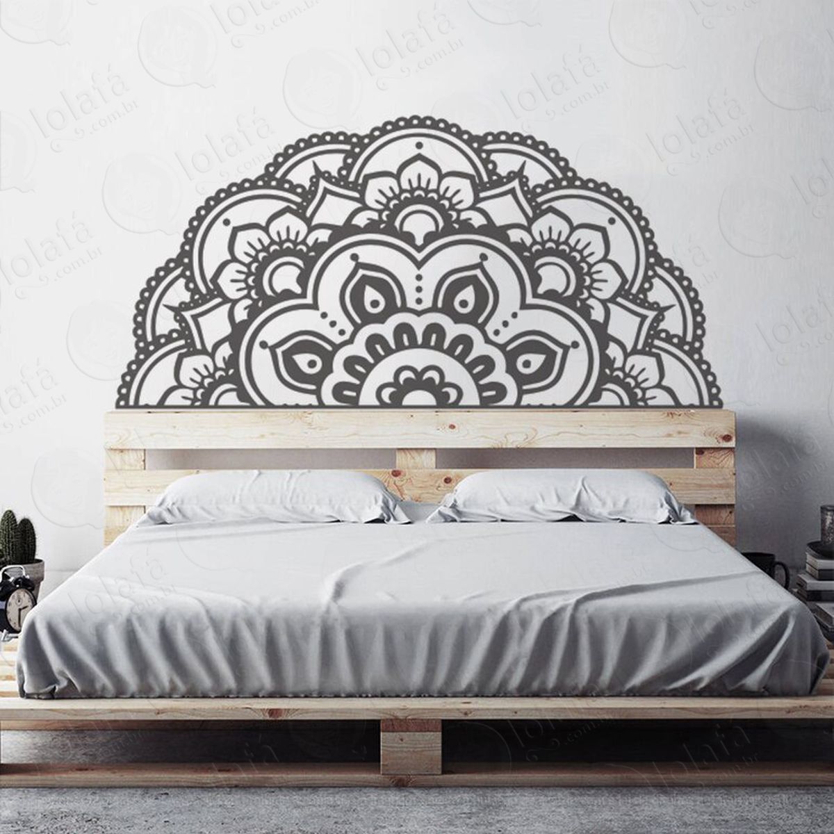 mandala para atrair boas escolhas adesivo de parede decorativo para casa, quarto, sala e vidro - mod:534