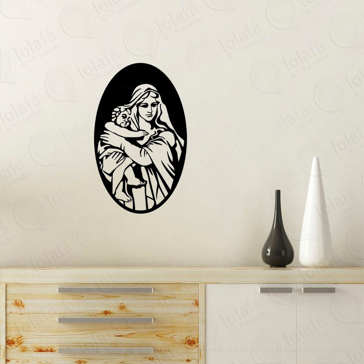 jesus cristo adesivo de parede decorativo para casa, quarto, sala e vidro - mod:4