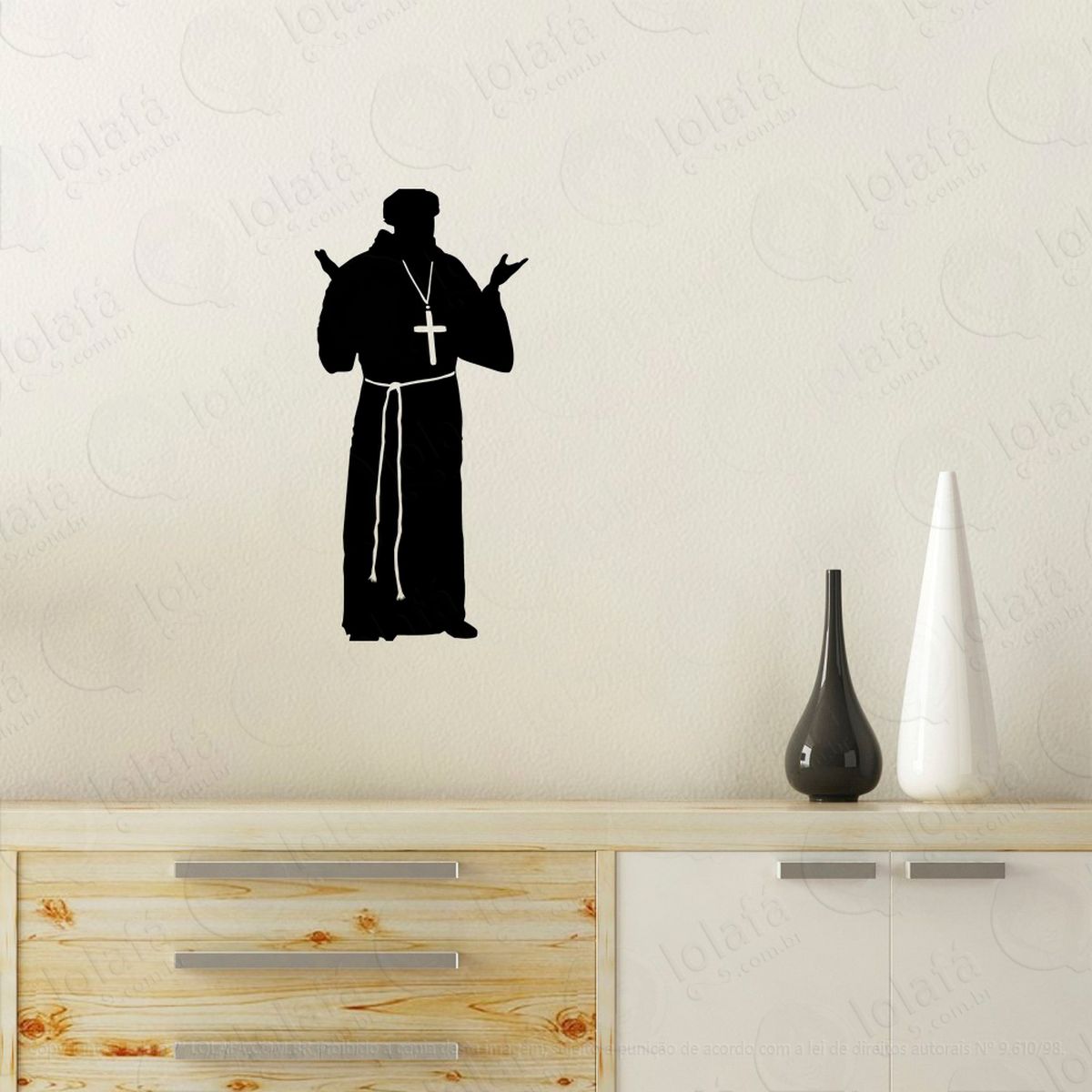 papa adesivo de parede decorativo para casa, quarto, sala e vidro - mod:99