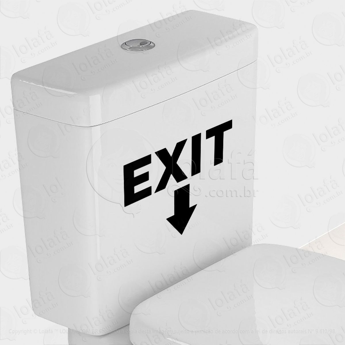 exit adesivo para vaso sanitário e privada - mod:12