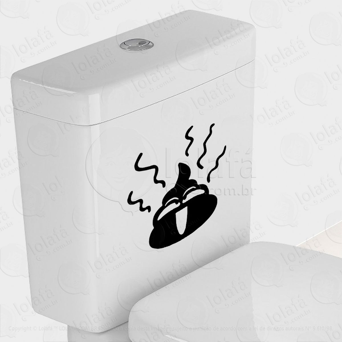 caquinha adesivo para vaso sanitário e privada - mod:50