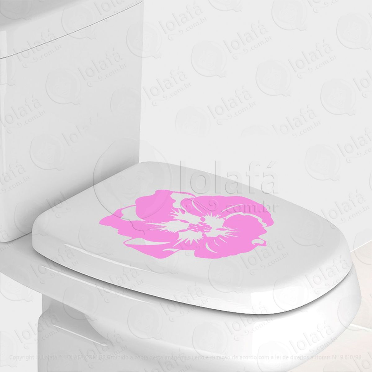 flor adesivo para vaso sanitário e privada - mod:89