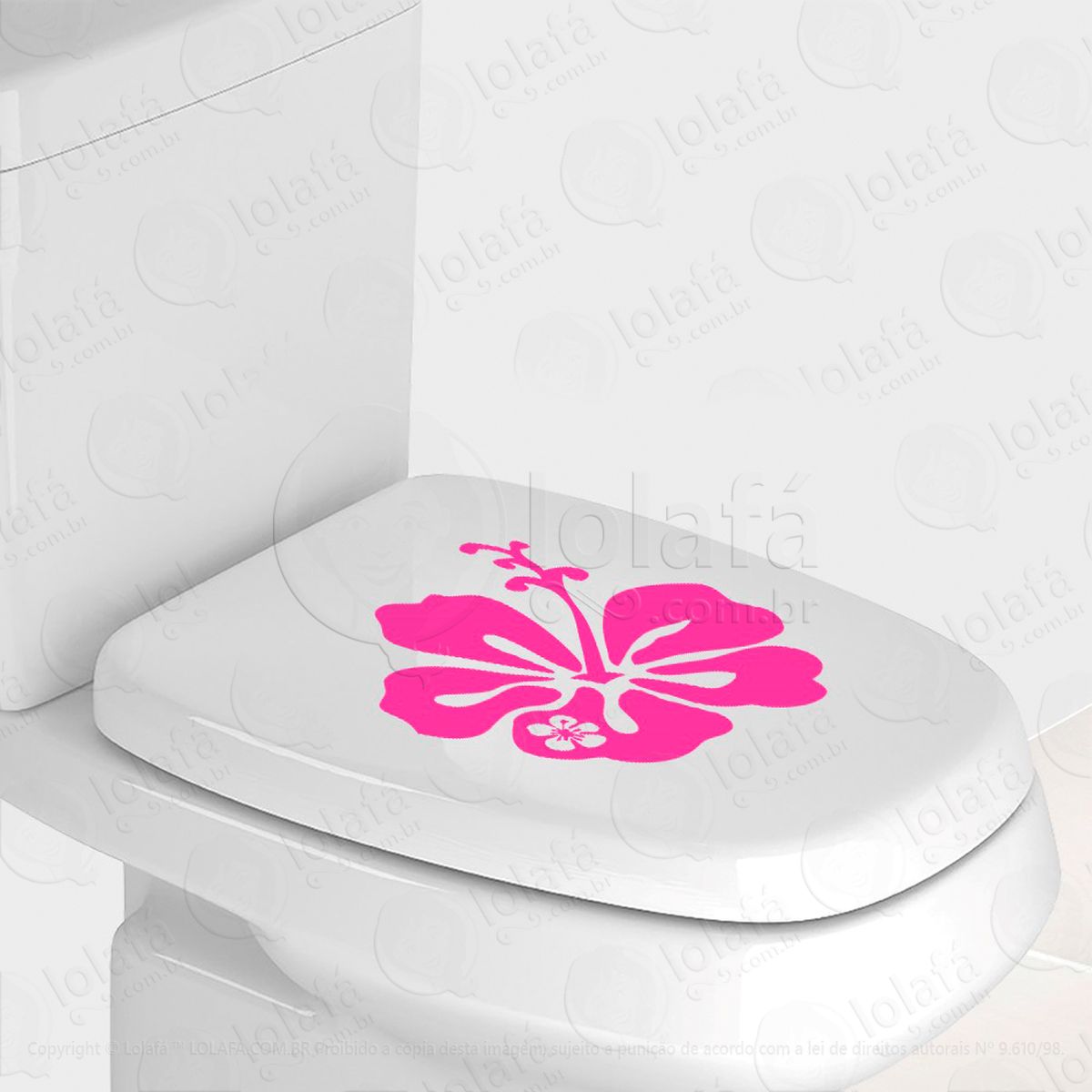 flor adesivo para vaso sanitário e privada - mod:90