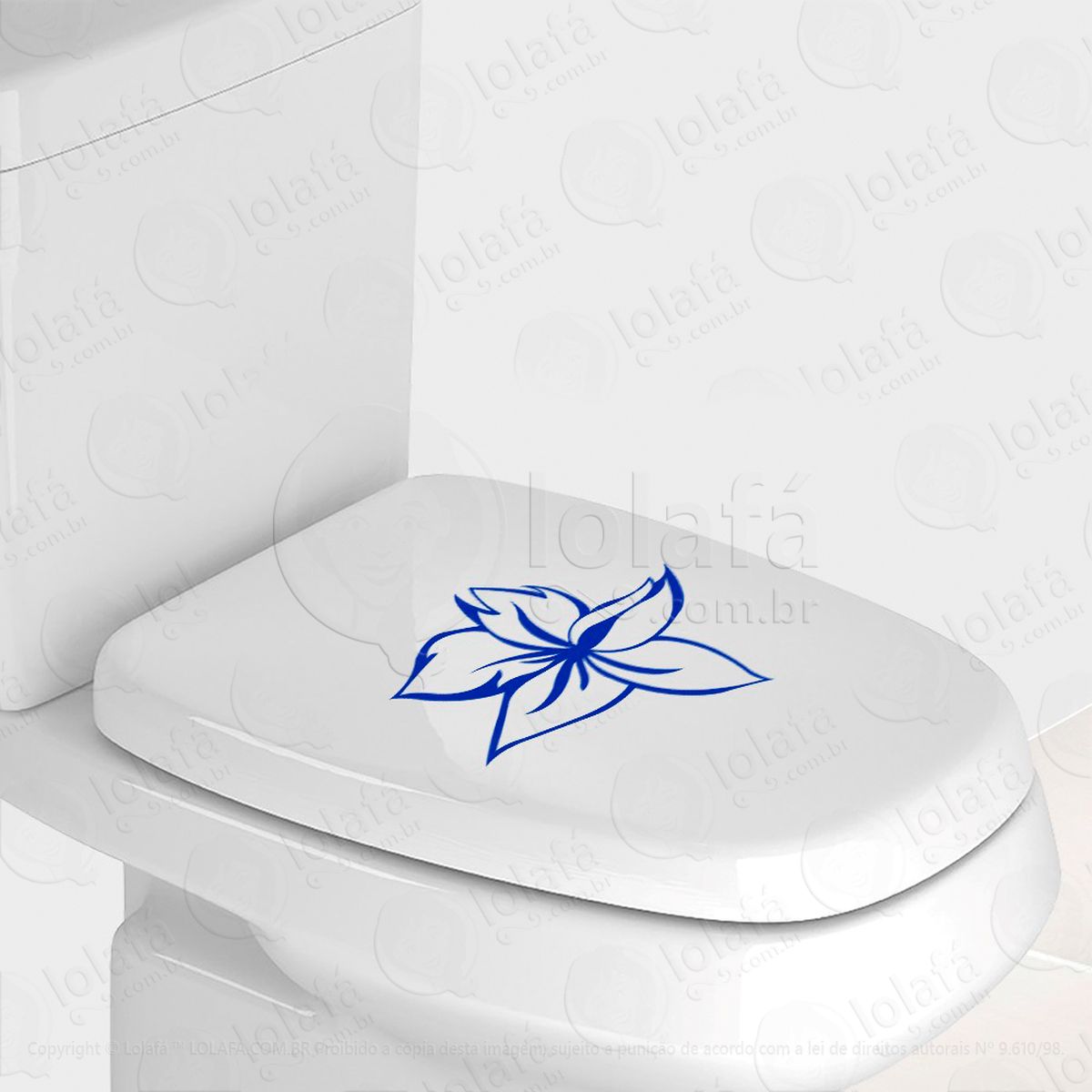 flor adesivo para vaso sanitário e privada - mod:91