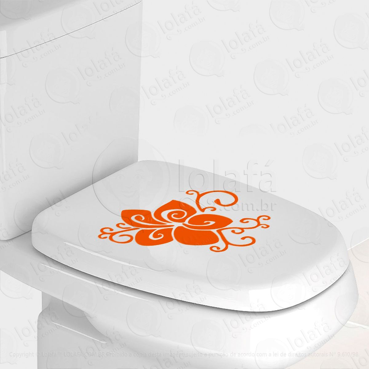flor adesivo para vaso sanitário e privada - mod:94