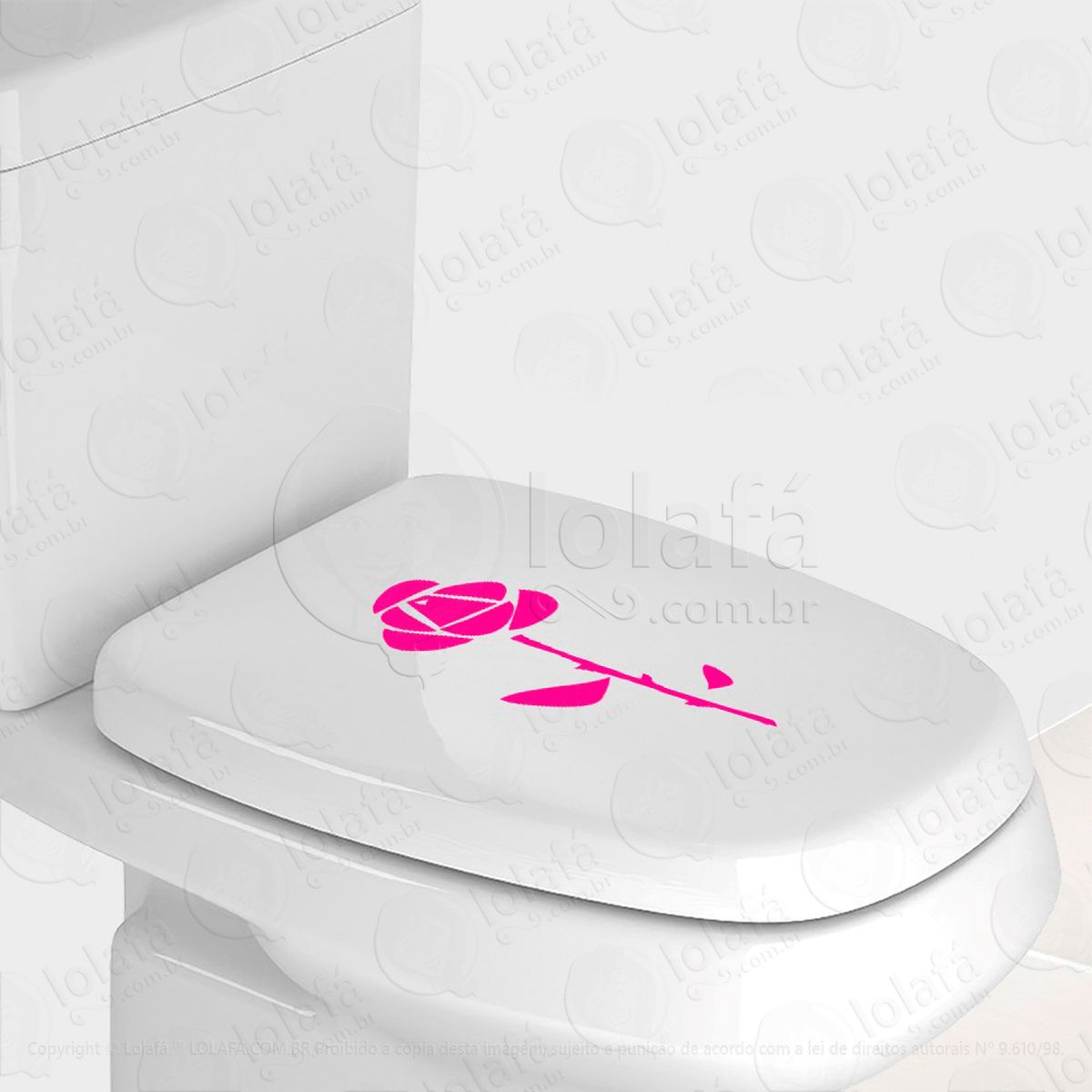 flor adesivo para vaso sanitário e privada - mod:95